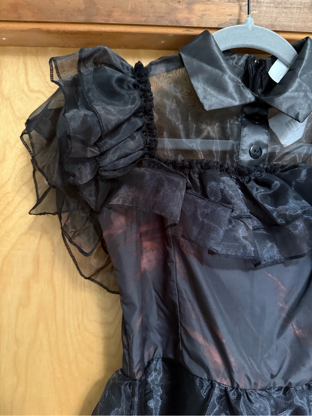 NWOT Child Large Wednesday Addams Prom Dress Halloween Costume Rave’N Dance - Picture 12 of 16